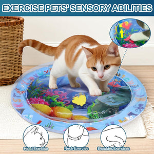 Dive into Fun: The Water Sensory Playmat for Your Pets!