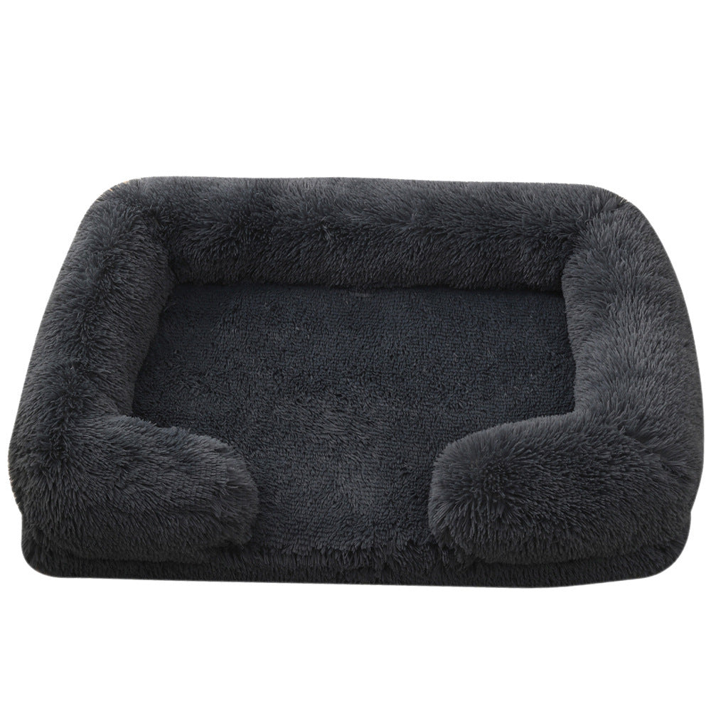 Create a Cozy Haven for Your Pet with the Plush Round Pet Bed