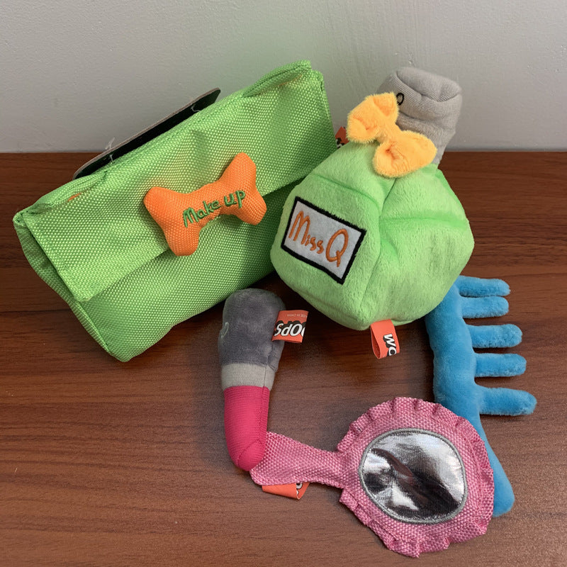 Dog Toys Set Plush Squeaky
