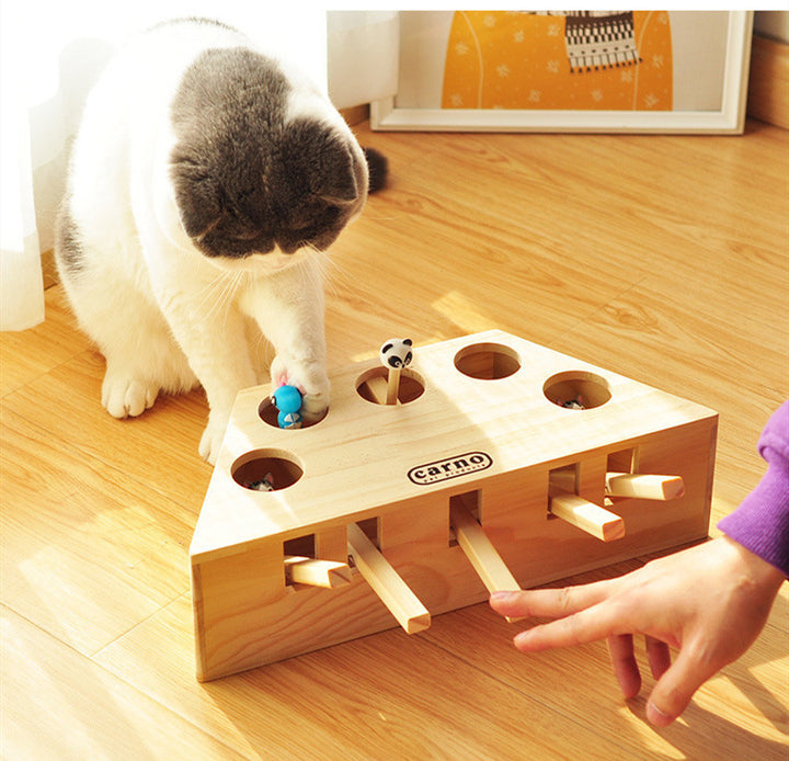 Cat Toy Solid Wood Hamster