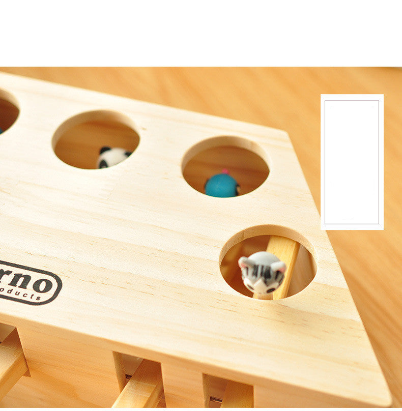 Cat Toy Solid Wood Hamster