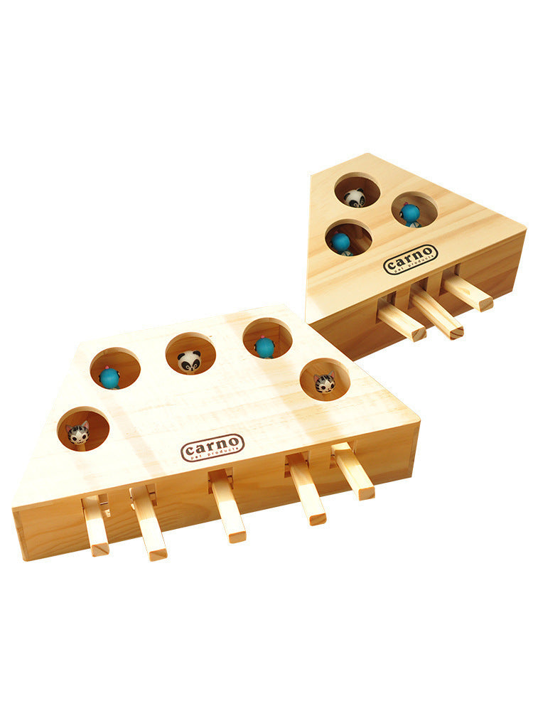 Cat Toy Solid Wood Hamster