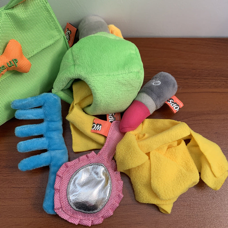Dog Toys Set Plush Squeaky