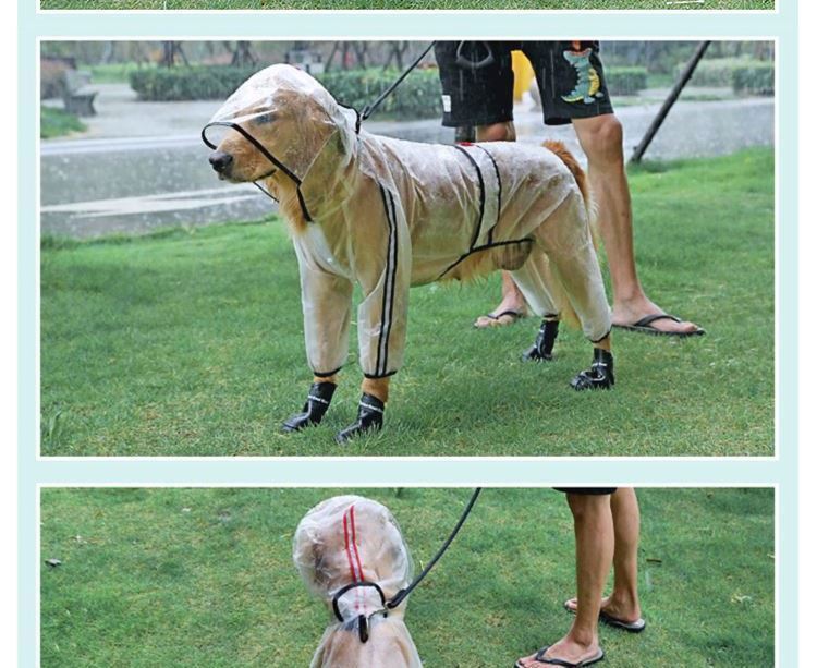 Large Dog Pet Rain Raincoat