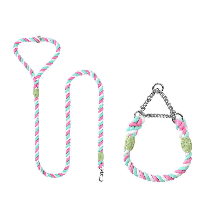 Pet Dog Leash Collar Set