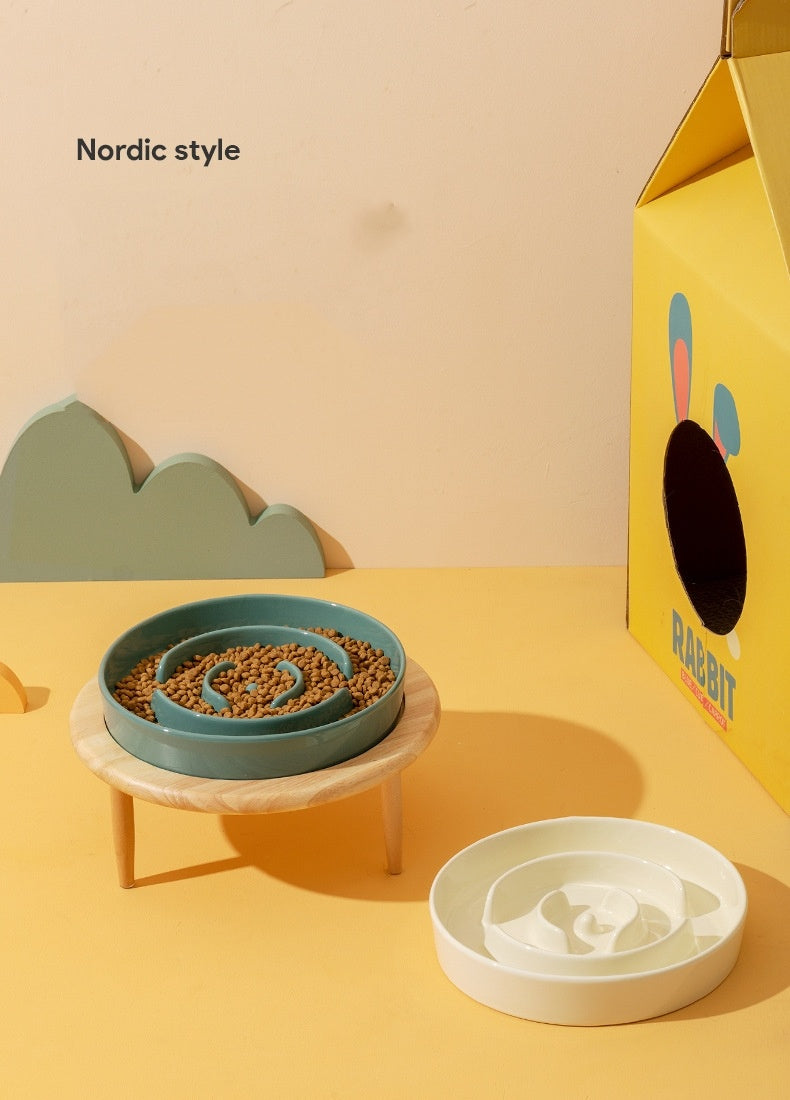 Pet Slow Food Ceramic Bowl