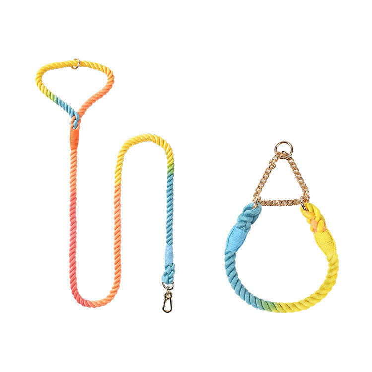 Pet Dog Leash Collar Set