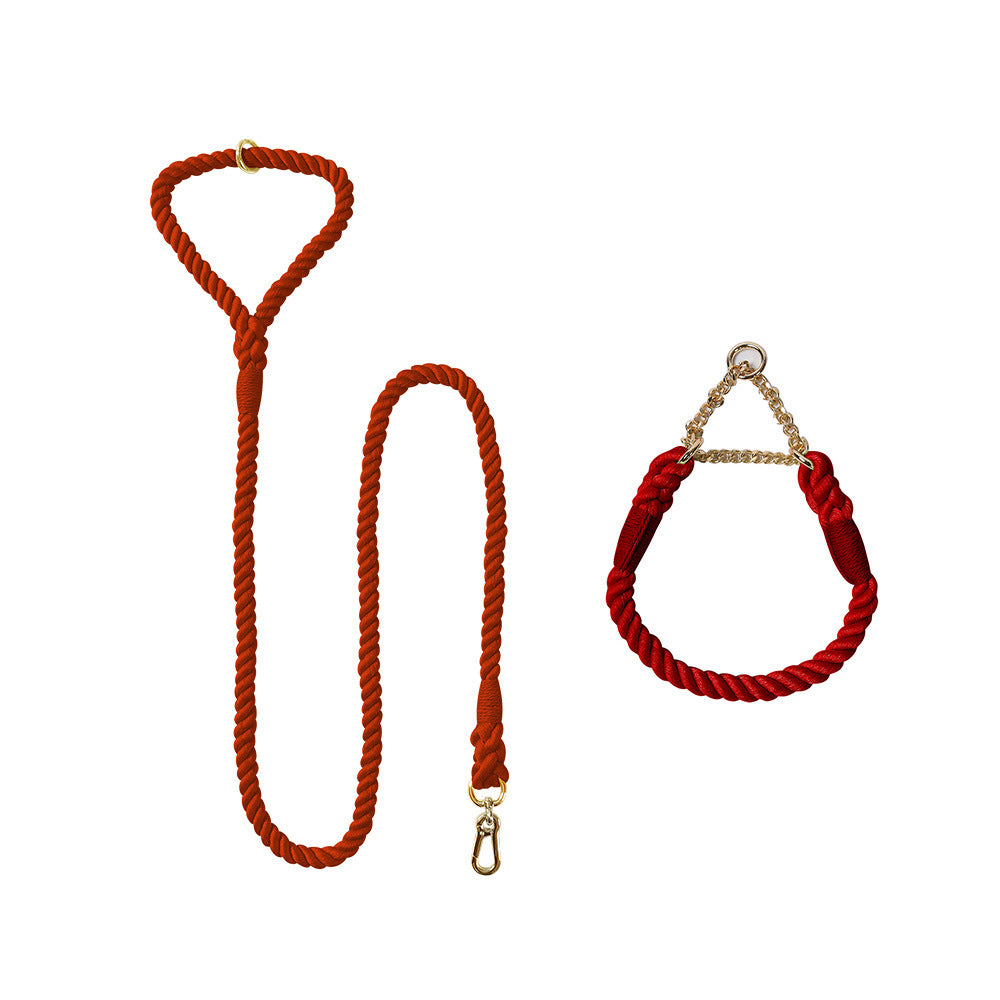 Pet Dog Leash Collar Set