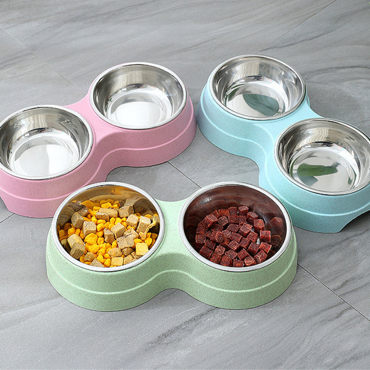 Double Pet Bowls Dog Food