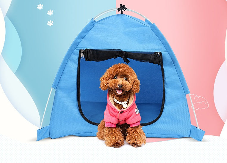 Foldable kennel for pet dogs