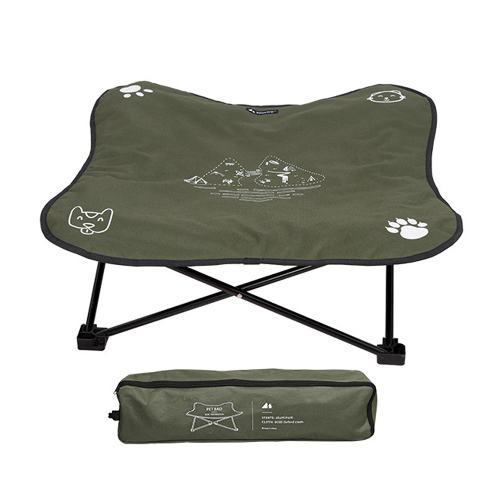 Outdoor pet folding bed