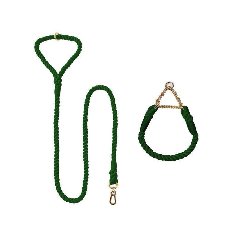 Pet Dog Leash Collar Set