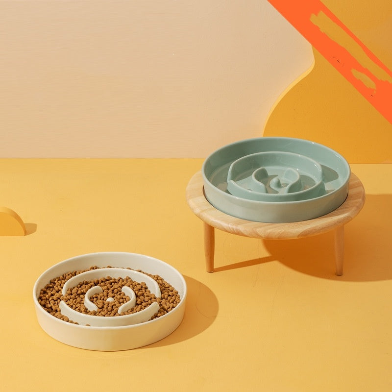 Pet Slow Food Ceramic Bowl