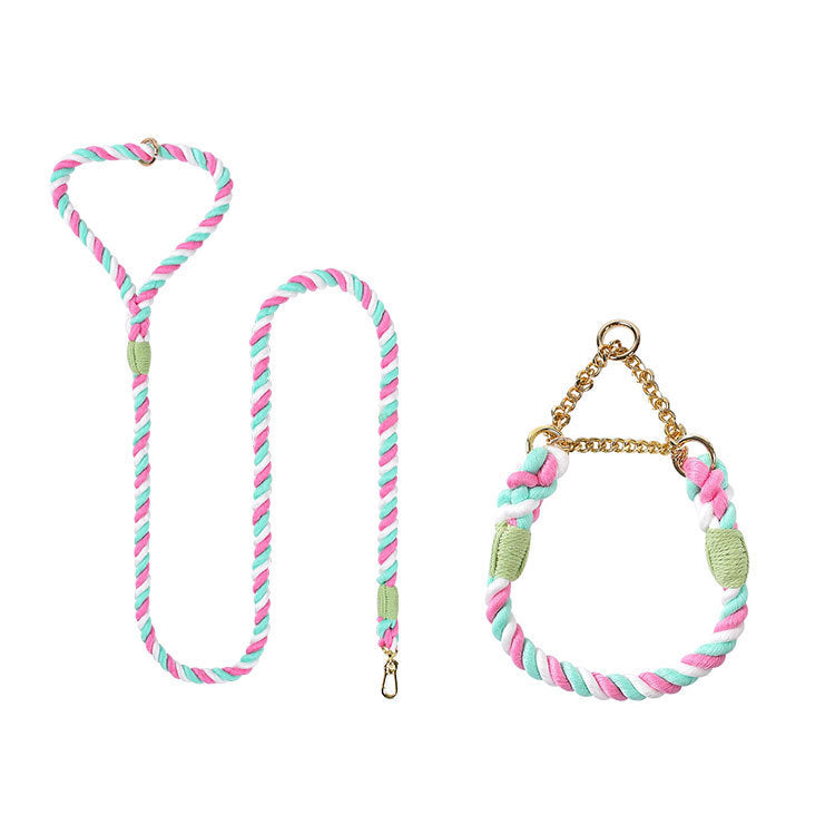 Pet Dog Leash Collar Set